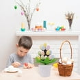 thumbnail image 1 of Weloille Easter Egg Potted Plant Arrangement Spring Decoration Spotted Fake Easter Egg Artificial Easter Egg Party Decoration, 1 of 6