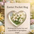 thumbnail image 1 of Weloille Easter Pocket Hug Greeting Card 1 Pack, Thick Paper Warm Heart Wishes Card, Smooth Writing Surface Exquisite Pattern Gift Card for Family Friends Easter Holiday Gifting, 1 of 2