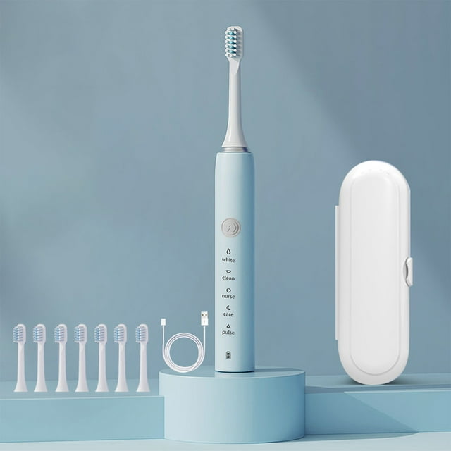 Weloille Electric Toothbrush for Adults with 8 Brush Heads, Sonic