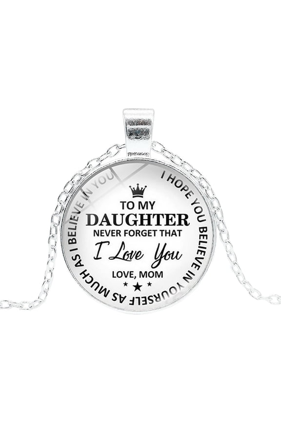 Fashion Time Gem Pendant Necklace Retro Jewelry