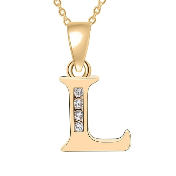 Weloille Fashion Women Gift 26 English Letter Name Chain Pendant Necklaces Jewelry