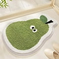thumbnail image 1 of Weloille Fruit Bathroom Rug Mat, Ultra Absorbent Microfiber Shaggy Door Mat, Machine Washable Bath Rug Carpet for Toilet Bathtub Bedroom (40x60cm), 1 of 6