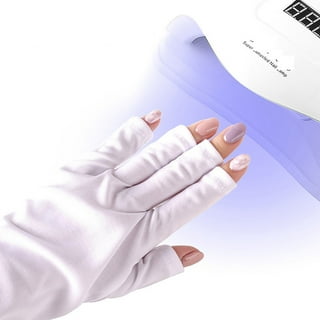 UV Shield Fingerless Gloves, 7.93.1in Gel Manicures Fingerless