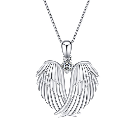 Weloille God has You in his arms with Angel Wing, Ashes Jewelry Keepsake Memorial Necklace