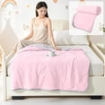 thumbnail image 1 of Weloille Gray Edge Circle Pattern Summer Quilt 1 Piece, 2.3 x 3.28 ft Thin Breathable Cooling Comforter, Soft Fade Resistant Washable Blanket, Bedding for Crib Sofa Travel Nap Use, 1 of 6
