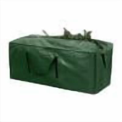 Weloille Green Christmas Tree Storage Bag, 1Pc Zippered Holiday Decor Pouch, Waterproof Tear Resistant Wreath Organizer, for Storing Xmas Tree Garland String Light Decor