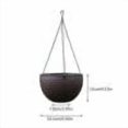 thumbnail image 1 of Weloille Hanging Planter Basket, Self-Watering Hanging Flower Pot, Drainage Hole Design Hanging Planter for Succulent Green Radish Chlorophytum Balcony Garden Decor, 1 of 2