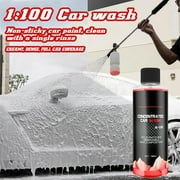 Weloille High Concentrated Car Washing Liquid 1Pc, Powerful Stain Remover Foaming Car Shampoo, Scratch Free Paint Protection Solution for Auto Motorcycle RV Exterior Cleaning