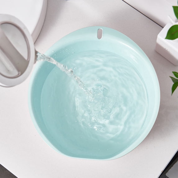 Weloille Home Bathroom Wash Basin Wash Basin Classical Wash Basin Washing Basins Small Pot Sink Footbath Bucket Round Basin