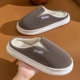thumbnail image 1 of Weloille Home Cotton Sippers For Girls In Fall And Winter Home Indoor Couples Thick-Soled Non-Slip Furry Shoes Warm Cotton Shoes For Men, 1 of 7