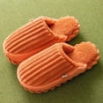 thumbnail image 1 of Weloille Home Cotton Slippers Corduroy Splicing Couple Home Shoes, Warm Plush Cotton Slippers Soft Bottom Mute Non-slip, 1 of 6