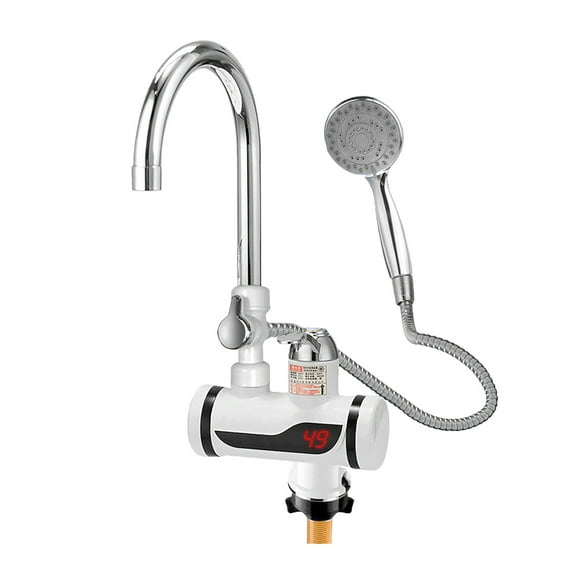 Weloille Hot Water Heater Faucet Instant Tankless Water Heater Electric Kitchen Bathroom Fast Heating Tap Water Faucet with LED Digital Display