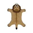 thumbnail image 1 of Weloille Irregular Shaped Rug, 1.48 x 2.46 Ft Cartoon Animal Print Floor Mat, Non Slip Stain Resistant Carpet, Soft Fluffy Decorative Mat for Living Room, Bedroom, Entryway, 1 of 6