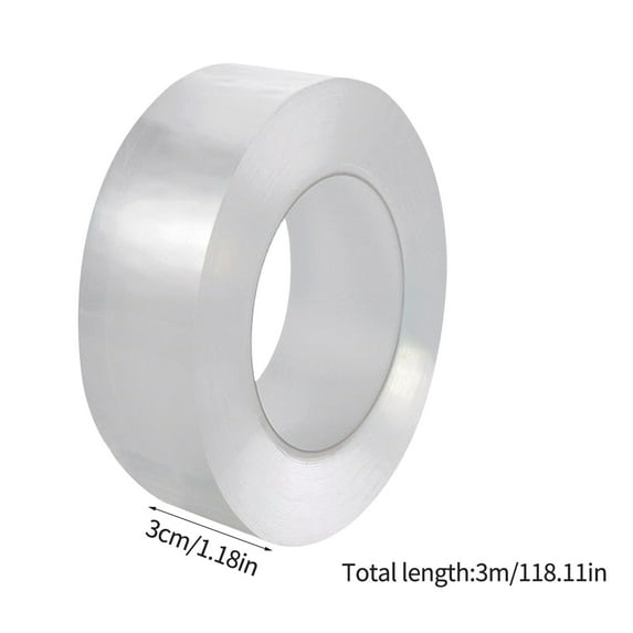 Weloille Kitchen and Bathroom Waterproof and Mildew-proof Adhesive Tape Joint Sealing Strip Transparent Waterproof Corner Sticker (3cmx3m)