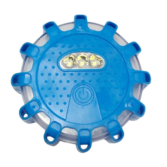 Weloille LED Road Flares Emergency Lights-Roadside Warning Car Safety Beacon Flashing Disc Flare Kit with Magnetic Base for Vehicles & Boat