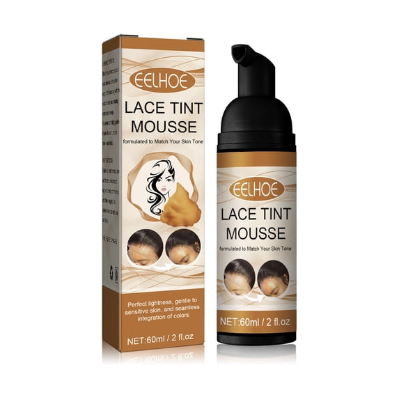 Weloille Lace TintMousse,Concealer For Lace Wigs, Hair Wigs, Your Skin Tone,Quick-Drying Safe And Convenient 60ML