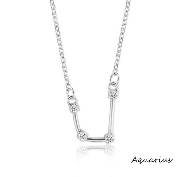 Weloille Ladies Jewelry 12 Diamond Necklace Pendant Clavicle Chain Gifts