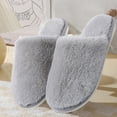 thumbnail image 1 of Weloille Ladies' Warm Slippers Shoes Furry Flat Home Keep Warm Slippers Shoes Women Slippers Home Baotou Slip On Plush Slippers, 1 of 7