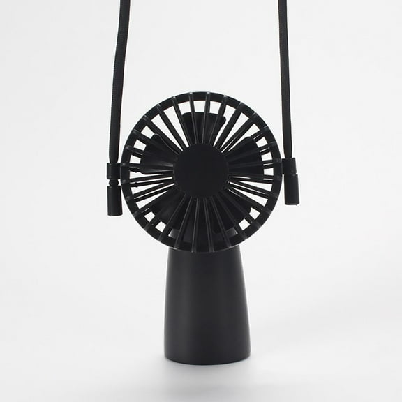 Weloille Lanyard Fan, Portable Mini Hands-Free Neck Fan with 90° Adjustable Angle for Desktop Personal Cooling, Outdoor Indoor Use, 8x7x14.3cm Compact Size
