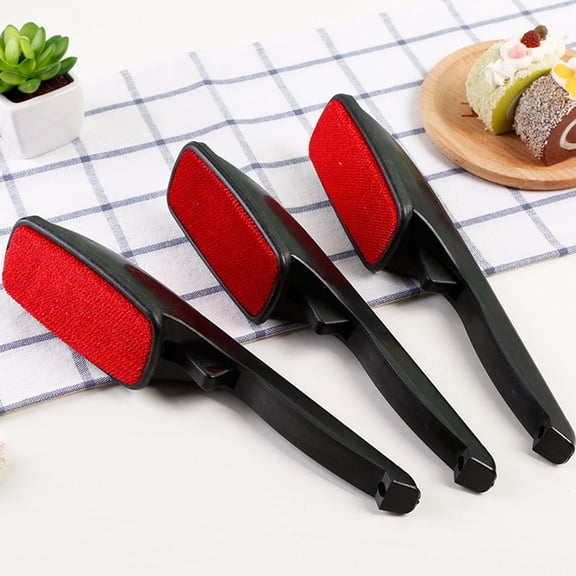 Weloille Lint Remover Brush for Clothes, Reusable Pet Hair Removal Tool, Double-Sided Static Cleaning Brush, Use Fur Lint Cleaner for Clothing Furniture Carpet Upholstery Car Seat