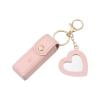 Weloille Lipstick Holder Keychain PU Leather Potable Chapstick Holder Soft Lip-Balm Holder Travel Storage Case, Lipstick Pouch, Mini Bag Balm for Chapstick Perfume Fingernail Polish