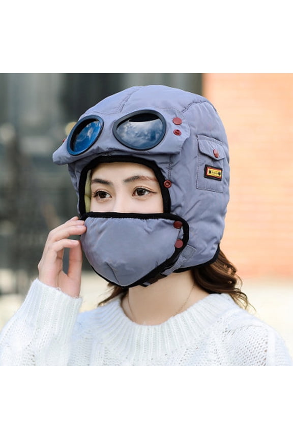 Men Women Ski Mask Beanie Cap Knit Face Mask Winter Hunting Ear Warm Workout Hat