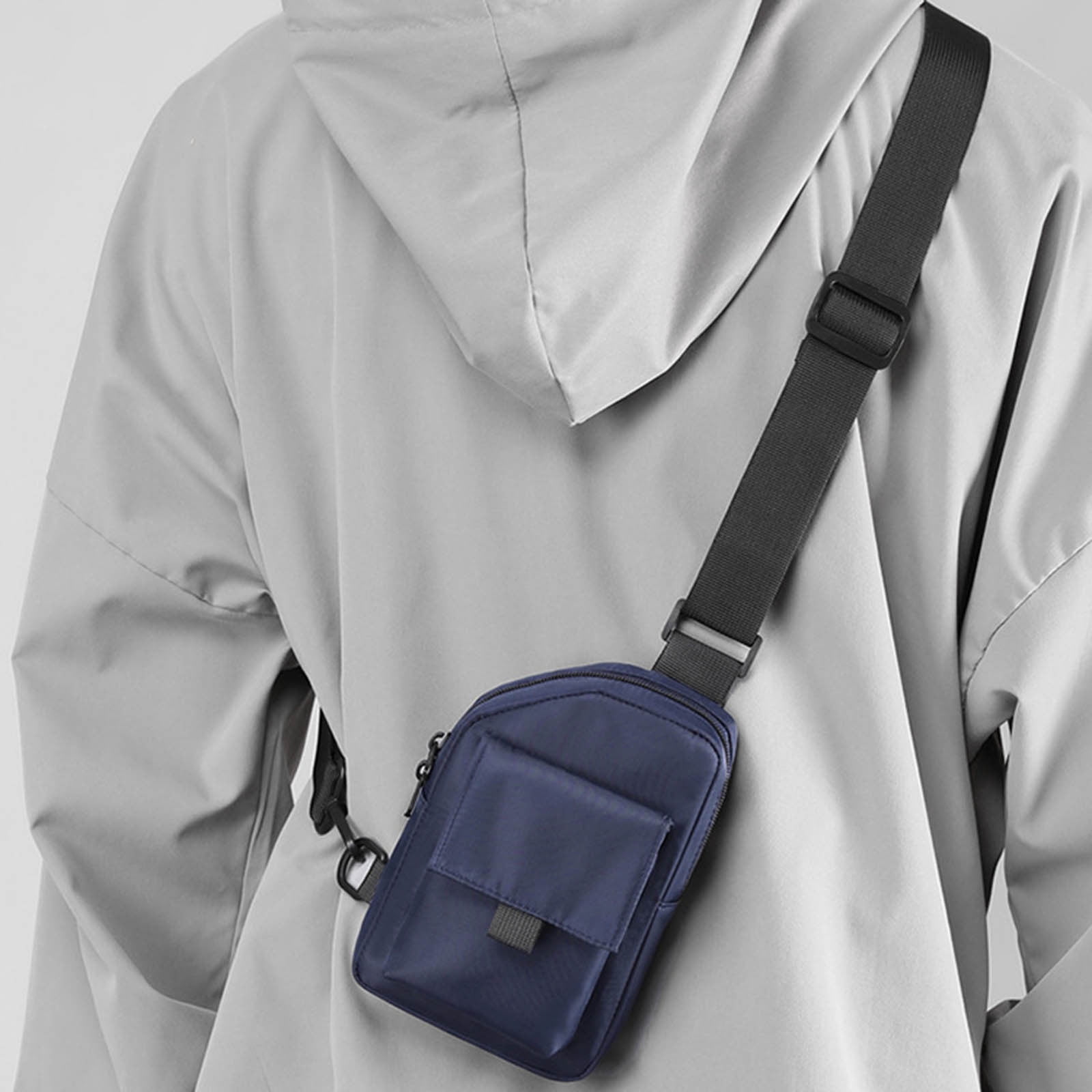 Weloille Men's Outdoor Chest Bag Trend USB Chest Bag Sports Crossbody Bag Business Backpack