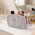thumbnail image 1 of Weloille Mesh Toiletry Bag 1 Piece, Portable Handheld Mesh Wash Bag for Travel and Gym Use, 1 of 6