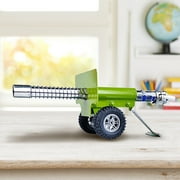 Weloille Mini Firecracker Launching Cannon Model, 304 Stainless Steel Heavy Artillery Handcraft Military Ornament Desktop Gifts