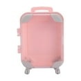 thumbnail image 1 of Weloille Mini Rolling Luggage Storage Box, 1 Pc Simulated Trolley Case Small Portable Container with Smooth Wheels, Large Capacity Cute Organizer for Jewelry Candy Small Items Desktop Decor, 1 of 5