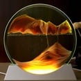 thumbnail image 1 of Weloille Moving Sand Art Picture W/Decor Lamp Sand Art Liquid Motion-Round Glass Deep Sea Sandscape Display Flowing Sand Frame W/Light Relaxing 50ml, 1 of 8