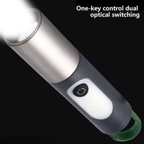 Weloille Multifunctional Camping Flashlight 1 Piece, Rechargeable High Brightness LED Work Light, Hook Design Wide Floodlight Portable Torch for Camping Hiking Emergency Use