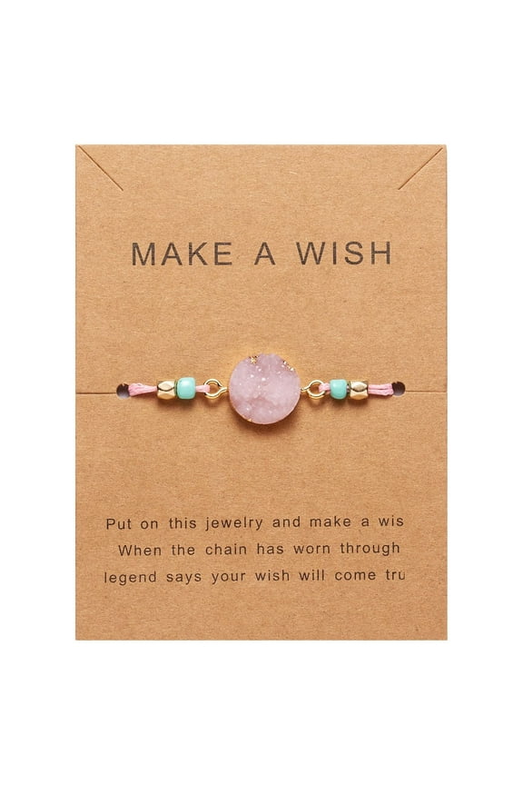 Natural Stone Woven Paper Card Bracelet Decorative Bracelet