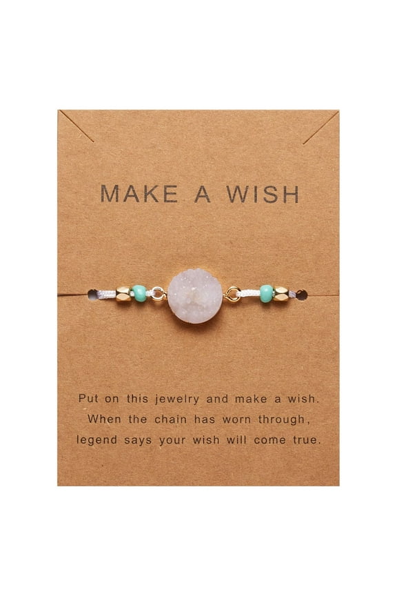 Natural Stone Woven Paper Card Bracelet Decorative Bracelet