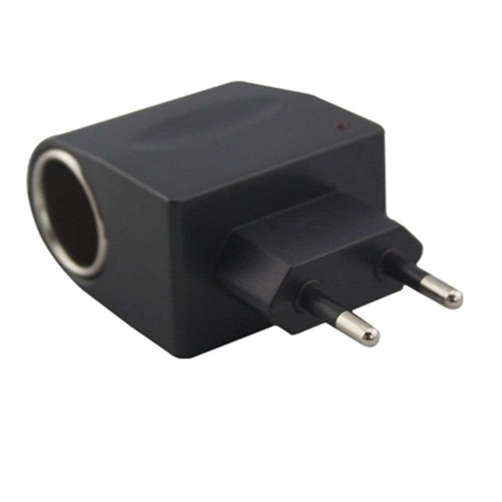 Weloille New 110V 240V AC Plug To 12V Car Lighter Converter Socket