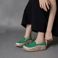 thumbnail image 1 of Weloille New Casual Loafers Women's Thick Bottom One Foot Stirrup Maternity Shoes Soft Leather Retro Single Shoes Women's Shoes Casual Shoes, 1 of 6
