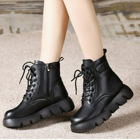 Weloille New Winter Snow Boots, Cotton Boots, Thick Sole Women's Short Boots, Velvet Warm Cotton Shoes For Women