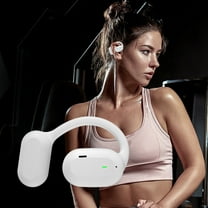 Weloille Open Ear Headphones Version, Atmosphere Conduction Headphones Bluetooth 5.3 Accuse Control Wireless Earbuds, Dual 16.2mm Drivers Deep Bass