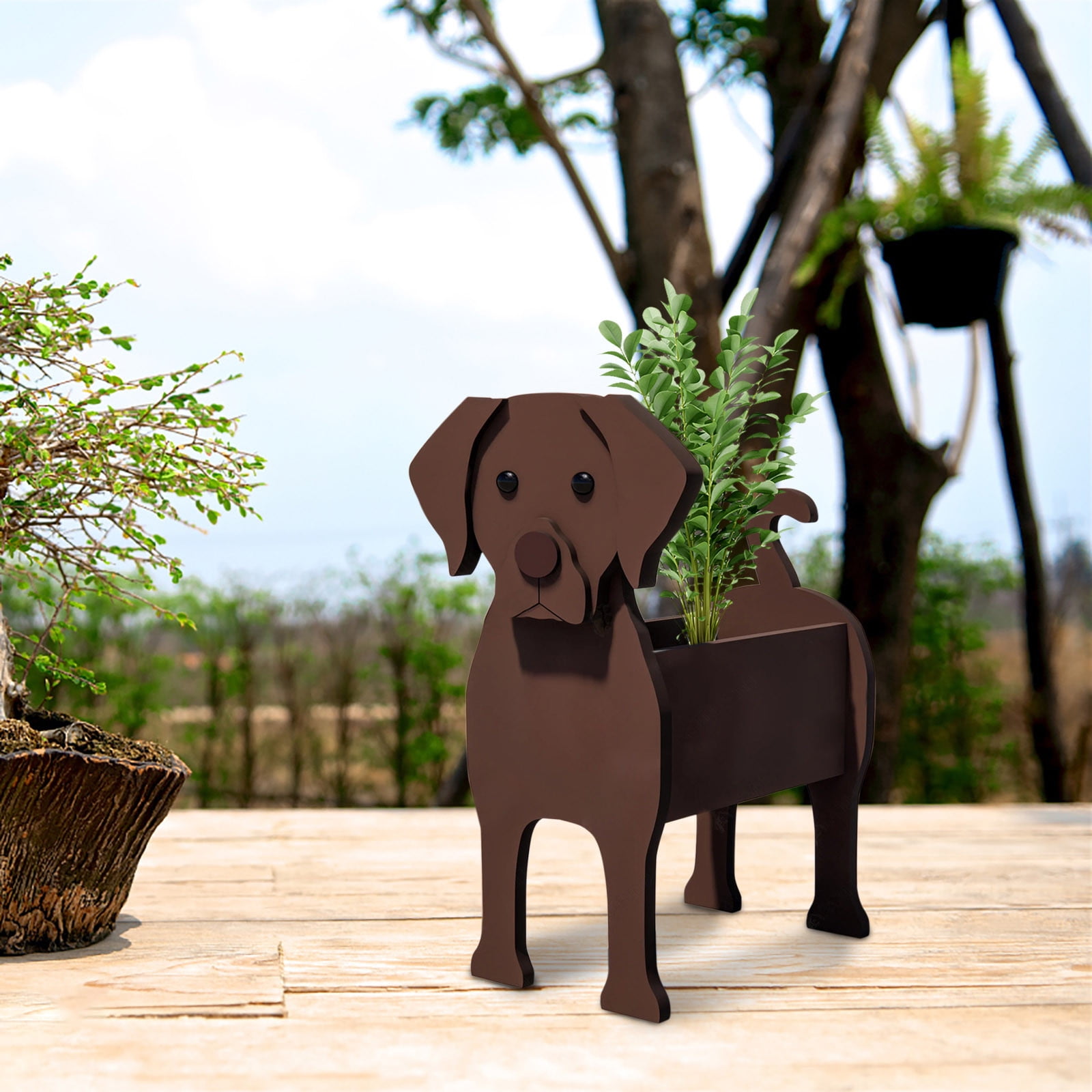 Weloille PVC Dog Planter for Garden Decoration, Dog Planters for ...