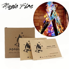 Weloille Party Flames Fire Color Changing - Fire Pit, Campfires, Bonfire, Outdoor Fireplaces - Magic Colorful Cosmic Flame Powder - Perfect Fire Camping Accessories for Kids & Adults