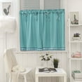 thumbnail image 1 of Weloille Pastoral Style Bowknot Short Curtains, Kitchen Curtains, Bay Window and Student Bed Curtains, 74x61cm, 1 of 8