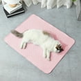thumbnail image 1 of Weloille Pet Washable Summer Cooling Pads Blanket Hot Weather Sleeping Kennel Mat,Sleep Mat Pad Non-Toxic Breathable Sleep Bed for Large Dogs Cats No Water 30 x 21in, 1 of 8