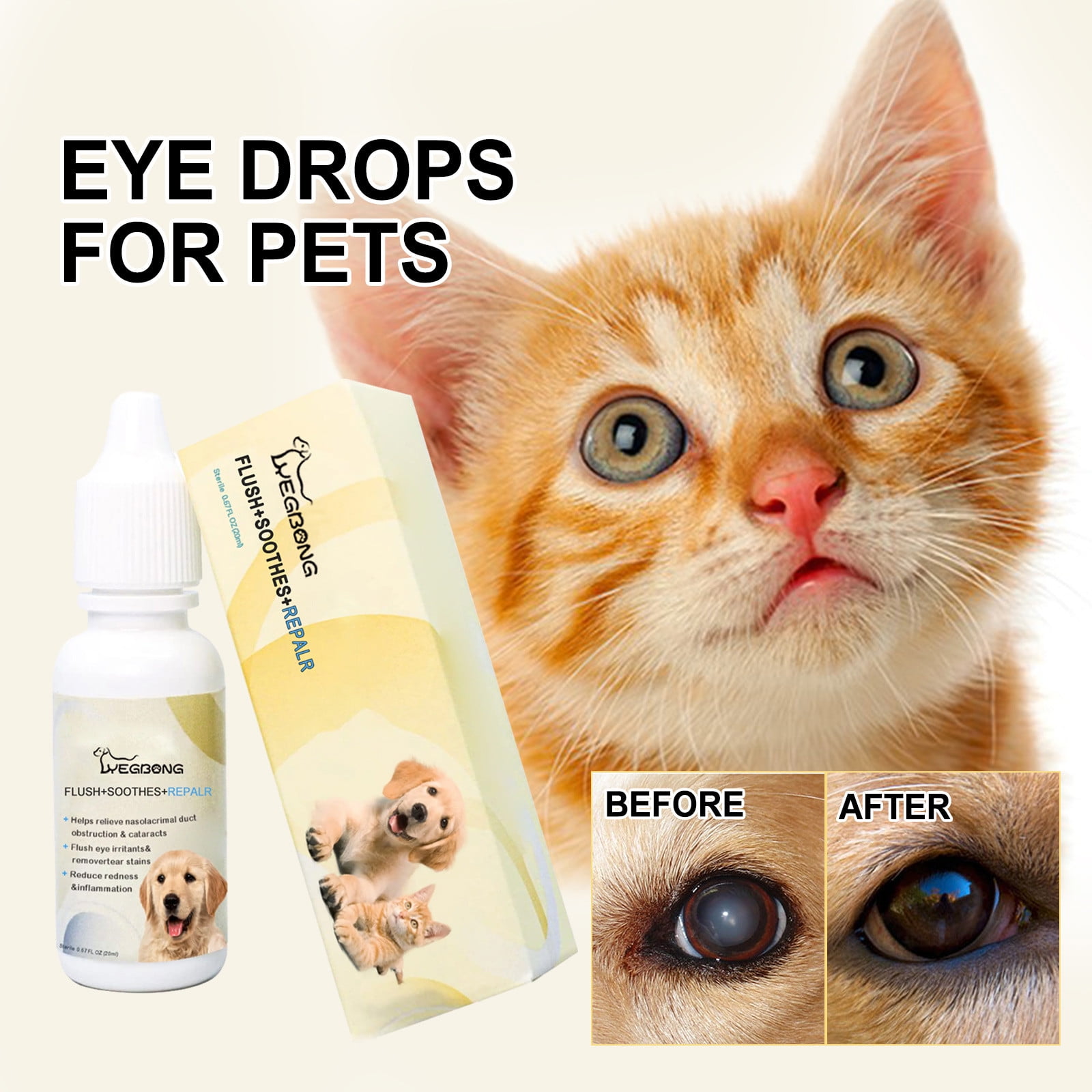 Weloille PetBright Eye Drops Can Be Used To Treat Redness And