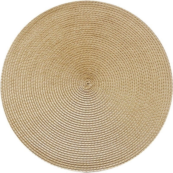 Weloille Placemat 1 Pack, 1.25 FT Polyester Waterproof Oil Proof Dining Table Pad, Heat Resistant Non Slip Kitchen Table Mat, for Home Dining, Restaurant, Hotel Table Decoration