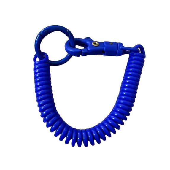 Weloille Plastic Spring Rope Key Chain Spring Mobile Phone Rope-proof Telescopic Spring Lanyard Key Chain Lanyard