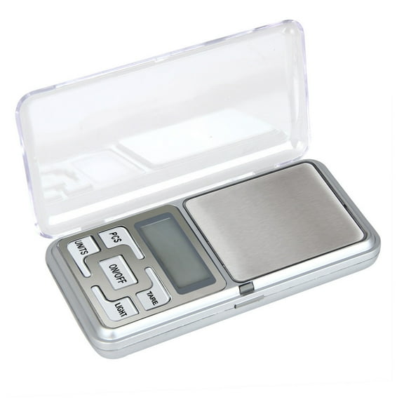 Weloille Portable 500x0.01g Digital Scales, High Precision Scales with Back-lit LCD Display, Mini Pocket Kitchen Weighing Scale for Jewellery Gold Food Coffee Herb Coin