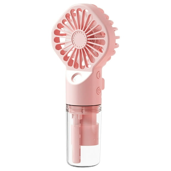 Weloille Portable Handheld Misting Fan - Rechargeable Battery Operated Spray Mist Fan - Outdoors Misting Personal Cooling Device - Cooling Fans for Makeup Travel, Beach