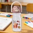 thumbnail image 1 of Weloille Portable Handle Plastic Water Bottle 1Pc, Leak Proof BPA Free Lightweight Drinking Jug, Large Capacity Reusable Container for Outdoor Sports Gym Hiking Camping Office Use, 1 of 5