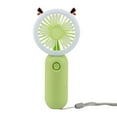 thumbnail image 1 of Weloille Portable Light Handheld Fan, Cosmetic Fan USB Charging With Night Light Lazy Desktop Mini Pocket Small Fan, 1 of 1