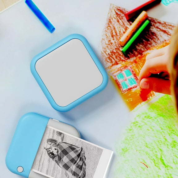 Weloille Portable Mini Thermal Inkless Printers Wireless Bluetooth HD Printers Available For Android And IOS, Can Print Question Bank, Photos, Labels, Documents, Etc.